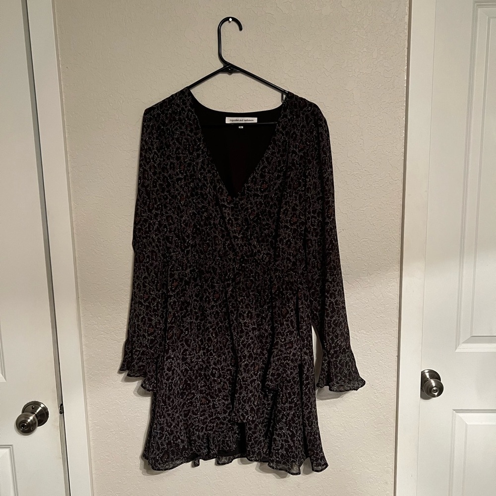 Cupcakes and cashmere leopard print dress
